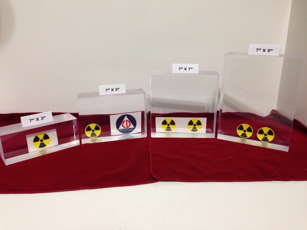 Bicron BC412 Plastic Scintillator Block (1.5" Cube)