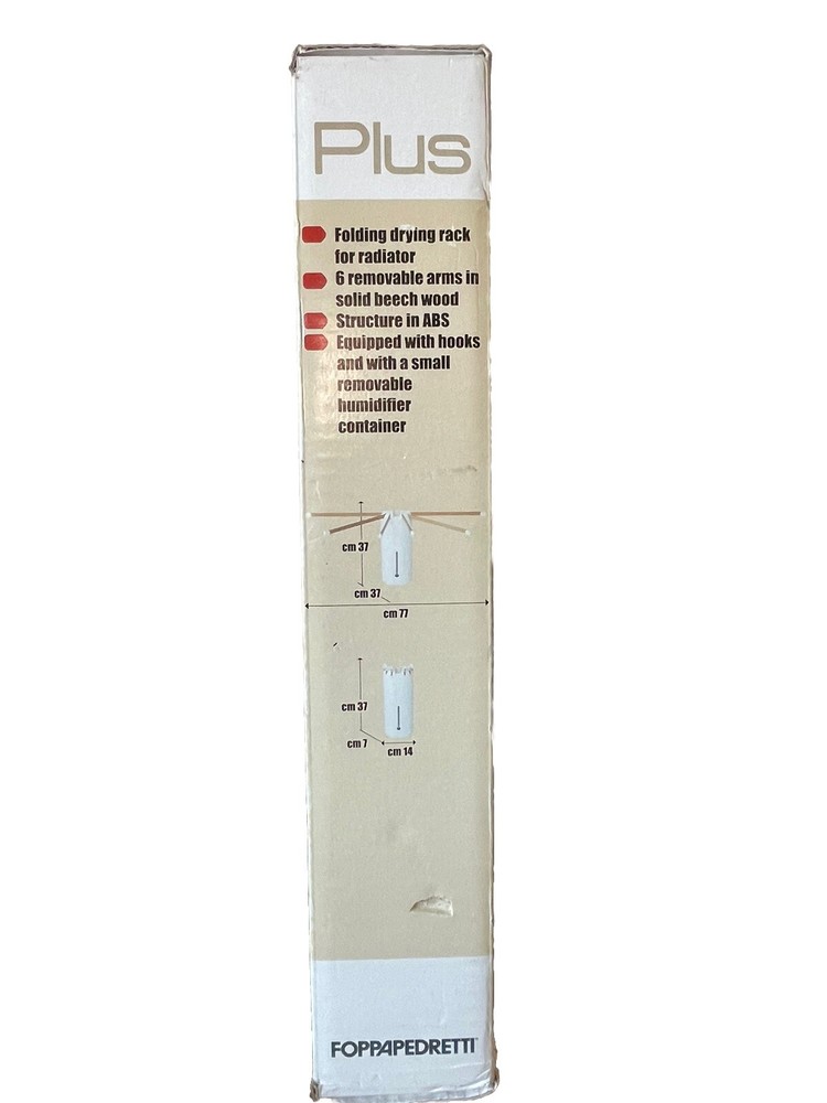 Foppapedretti Plus Folding Drying Rack For Radiator With Humidifier Container