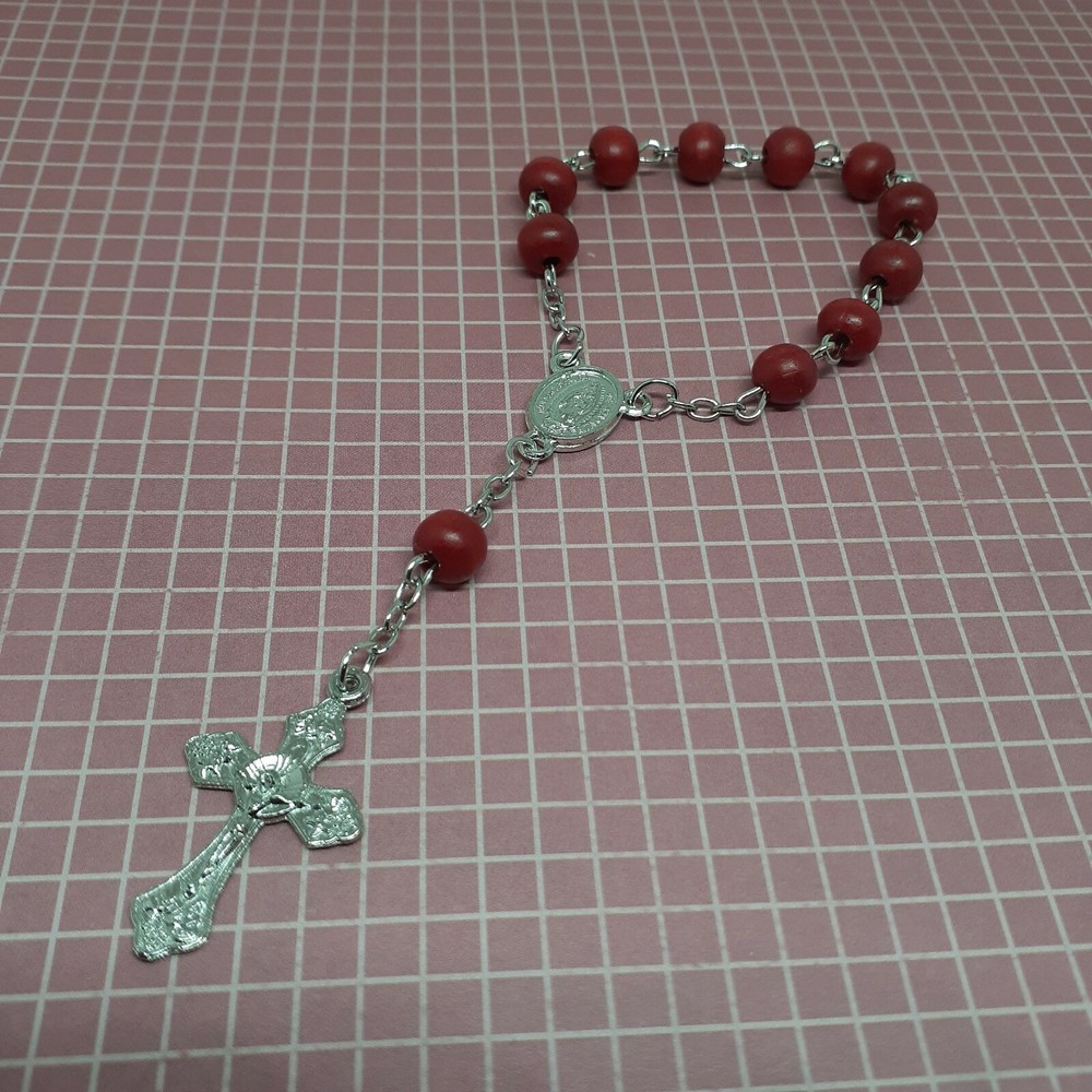 Rosario de Nuestra Señora de Guadalupe Rosa Perfumado Decenario con Estuche