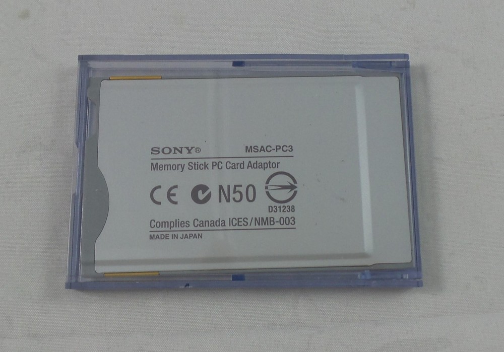 Vintage Sony Memory Stick PC Card Adapter (MSAC-PC3)