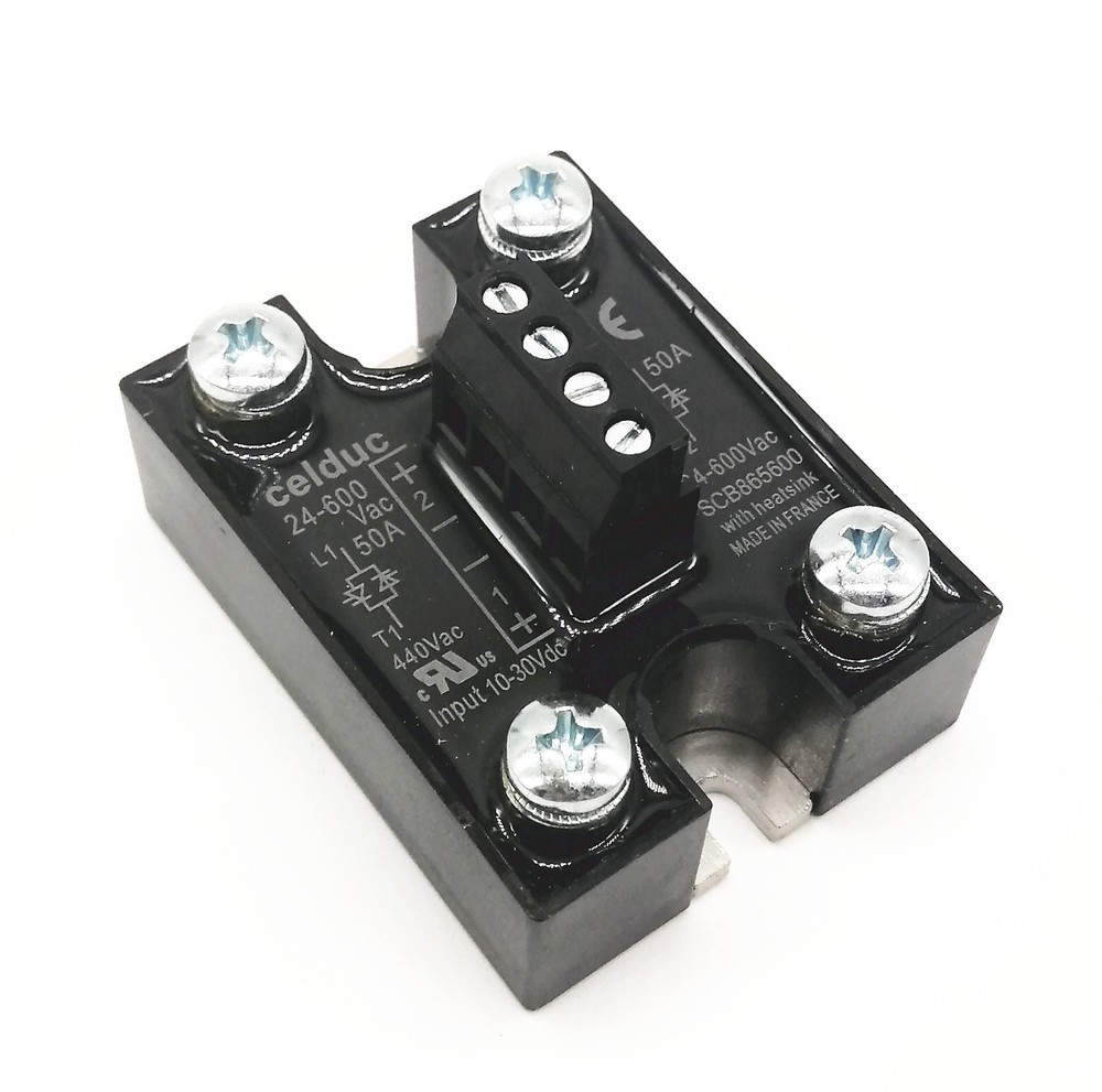 Celduc solid state relay SCB865600 50A 24-600VAC