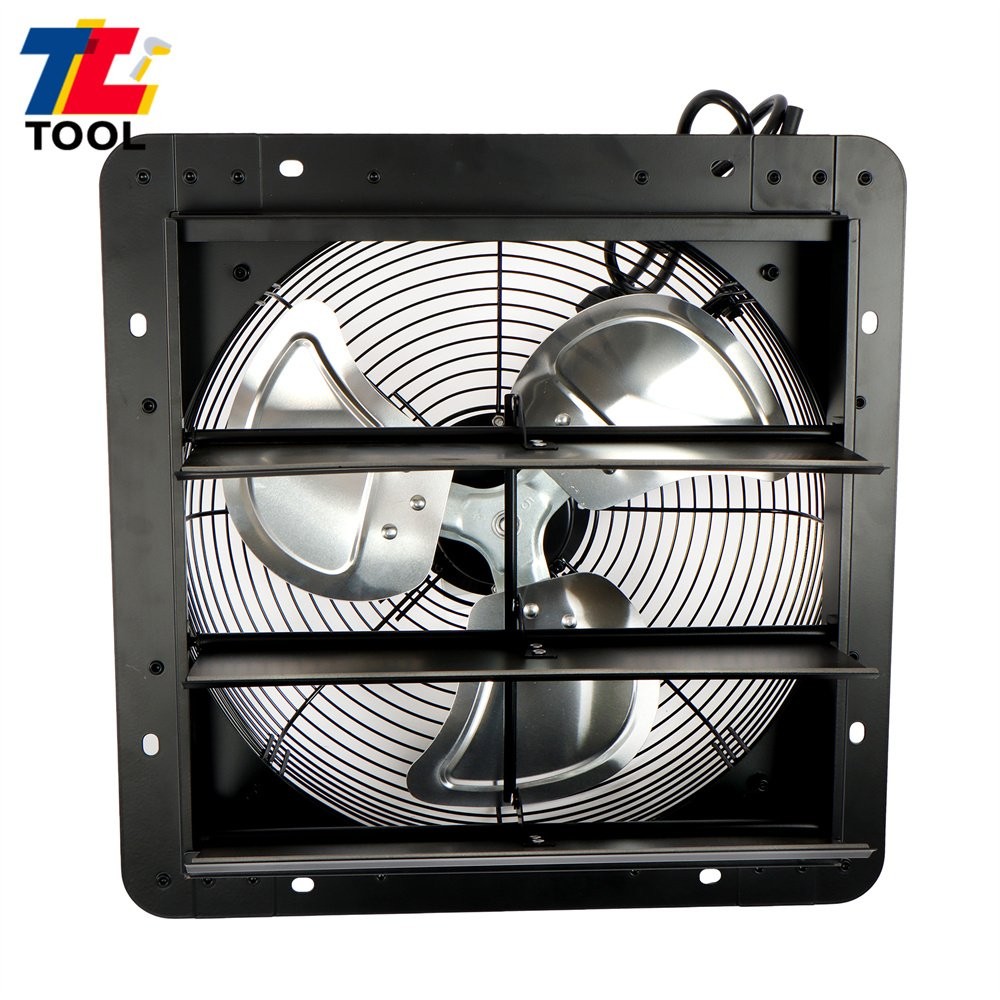 14" Wall Mounted Shutter Exhaust Fan Automatic Shutter With Adjustable Controls