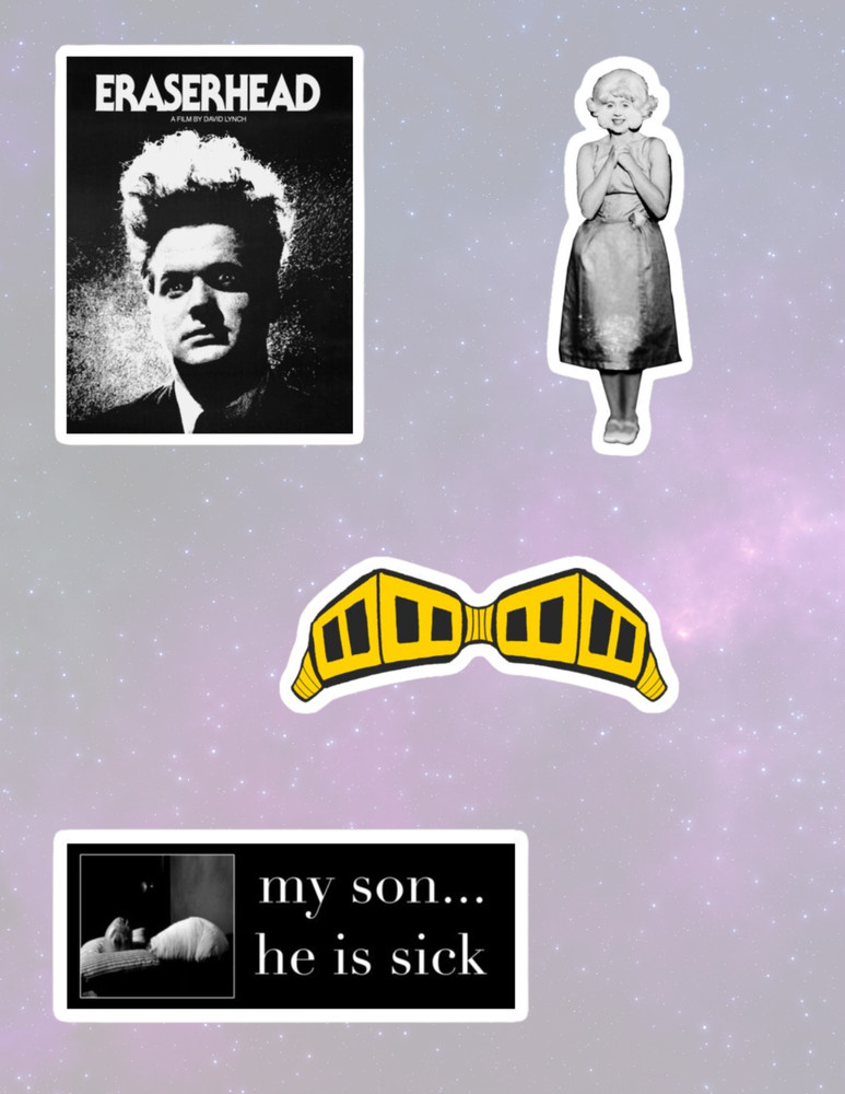Eraserhead 4pc 70's Sticker Pack