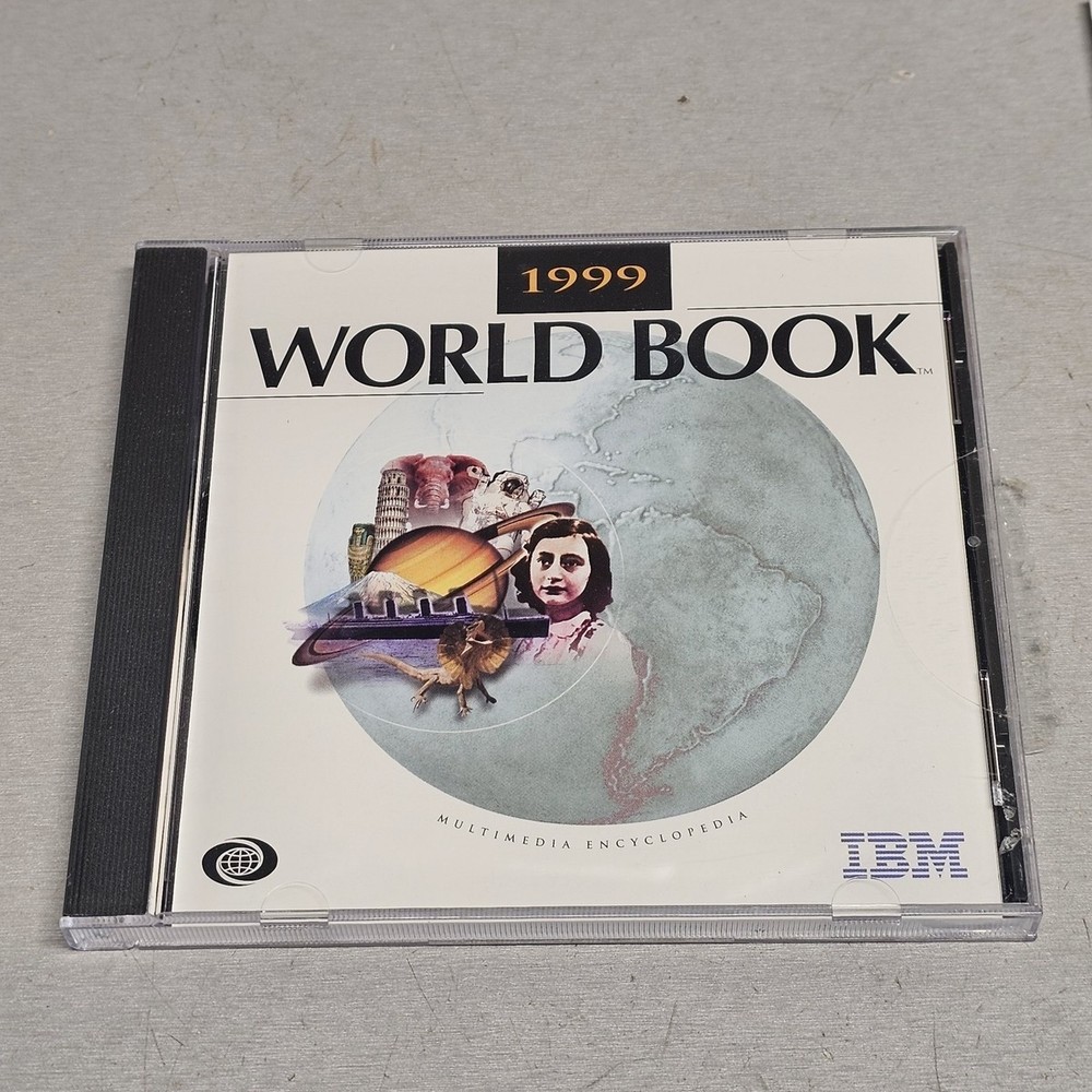 1999 World Book Multimedia Encyclopedia CD-ROM + User Guide IBM