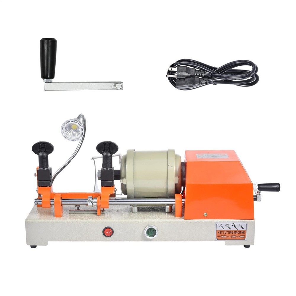 Professional Key Duplicator Key Cutting Machine w/LED Lamp for Locksmiths
