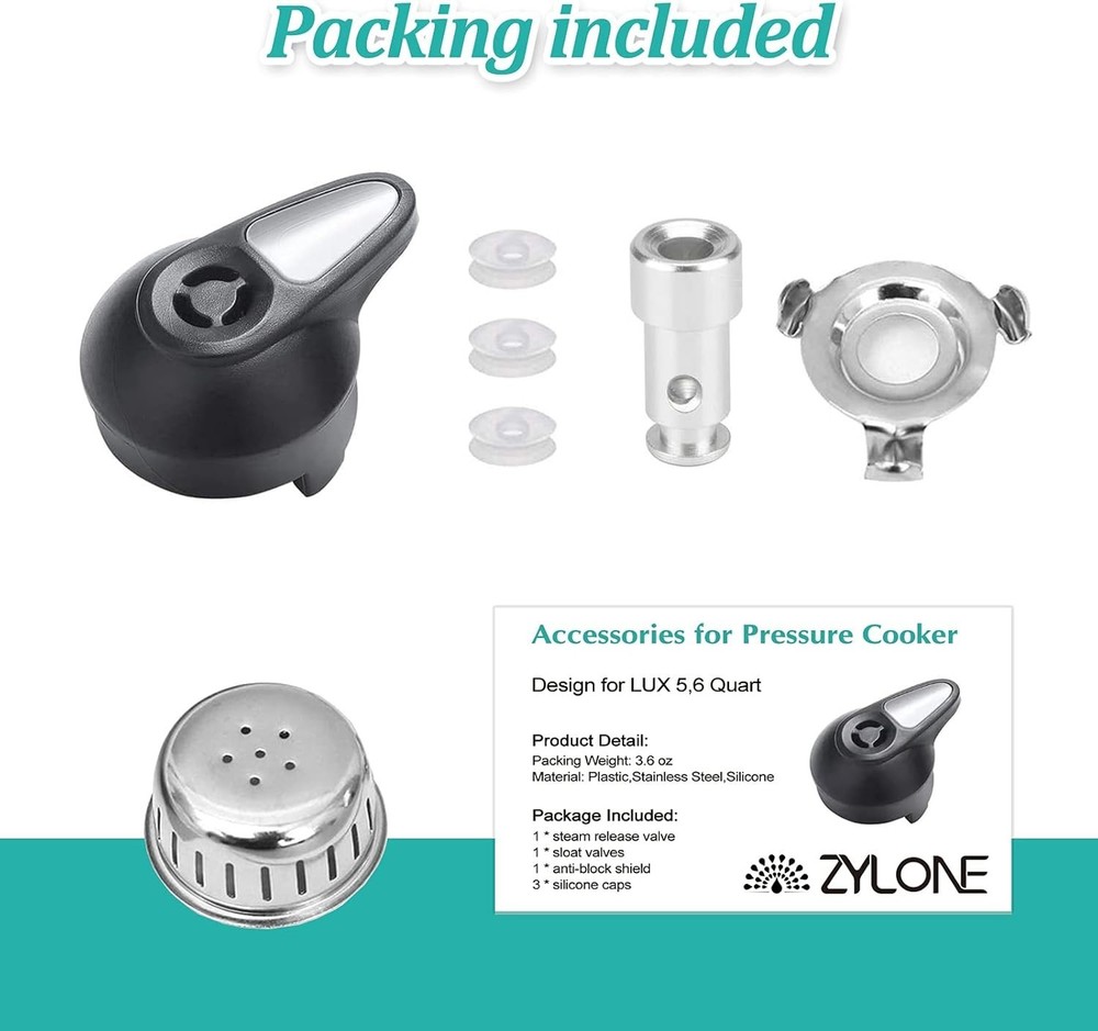 Durable Float Valve Replacement with Silicone Caps for Safe Instant Pot Cooking