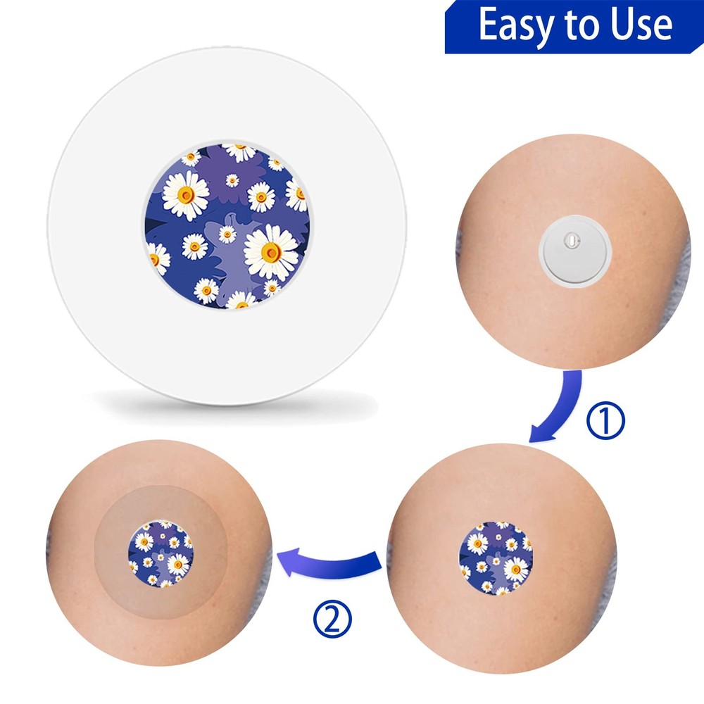 40Pack Libre 3 plus Sensor Covers Waterproof Freestyle Sensor Stickers Sets