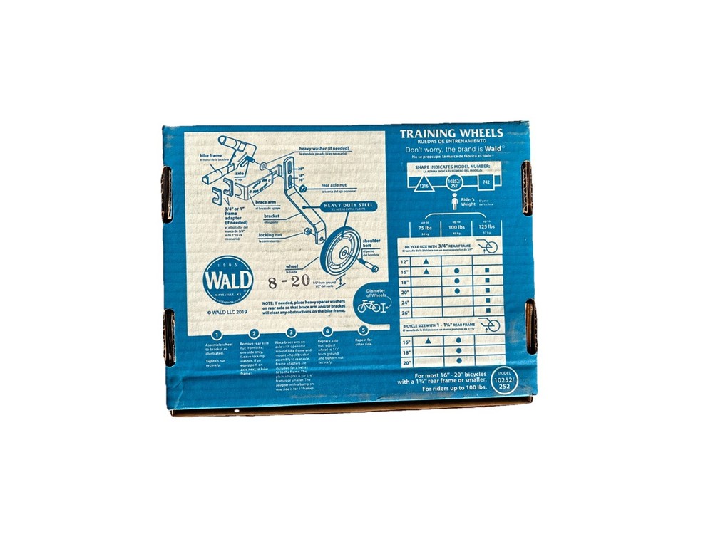 Wald 10252 Training Wheels 16-20"
