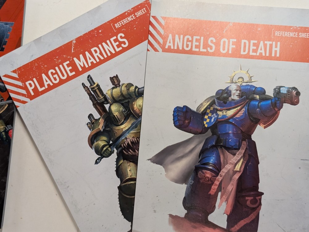 Kill Team Starter Handbook and reference sheets, 40K, GW