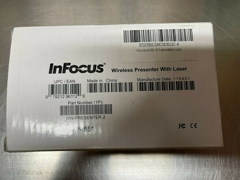 InFocus Wireless Presenter with Laser, Model VP4551 - New