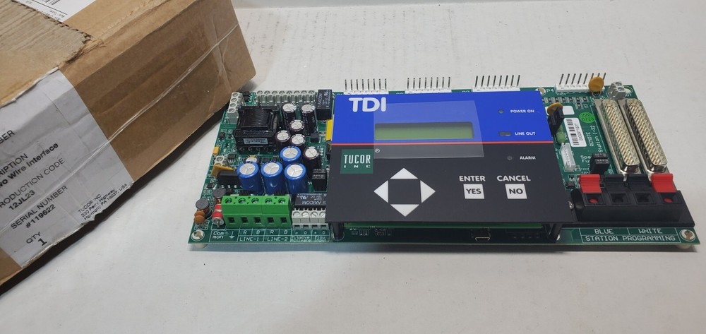 TDI TUCOR Irrigation Controller Panel 258-121-0001-C Decoder Interface 12JL23