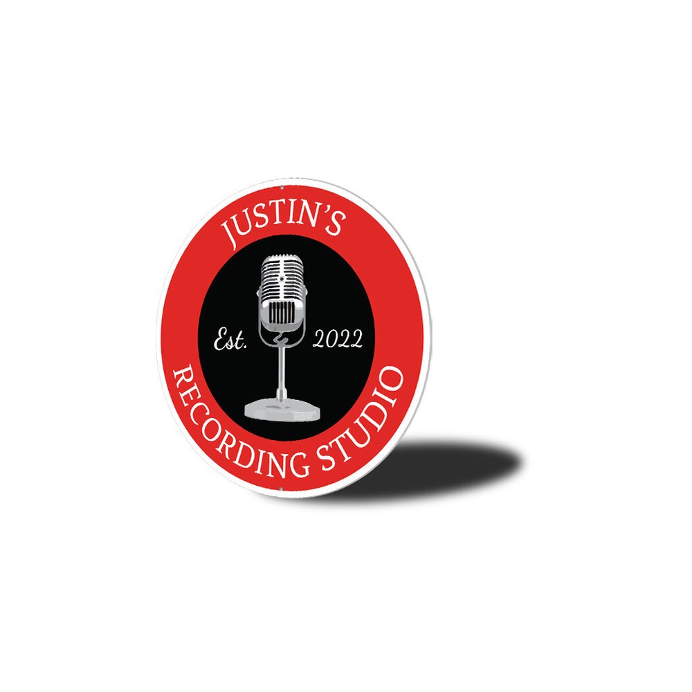 Recording Studio Metal Sign