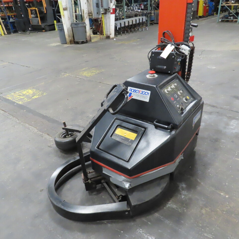Robopac T/2001 Automatic Robot Pallet Stretch Wrapper Machine 76" H