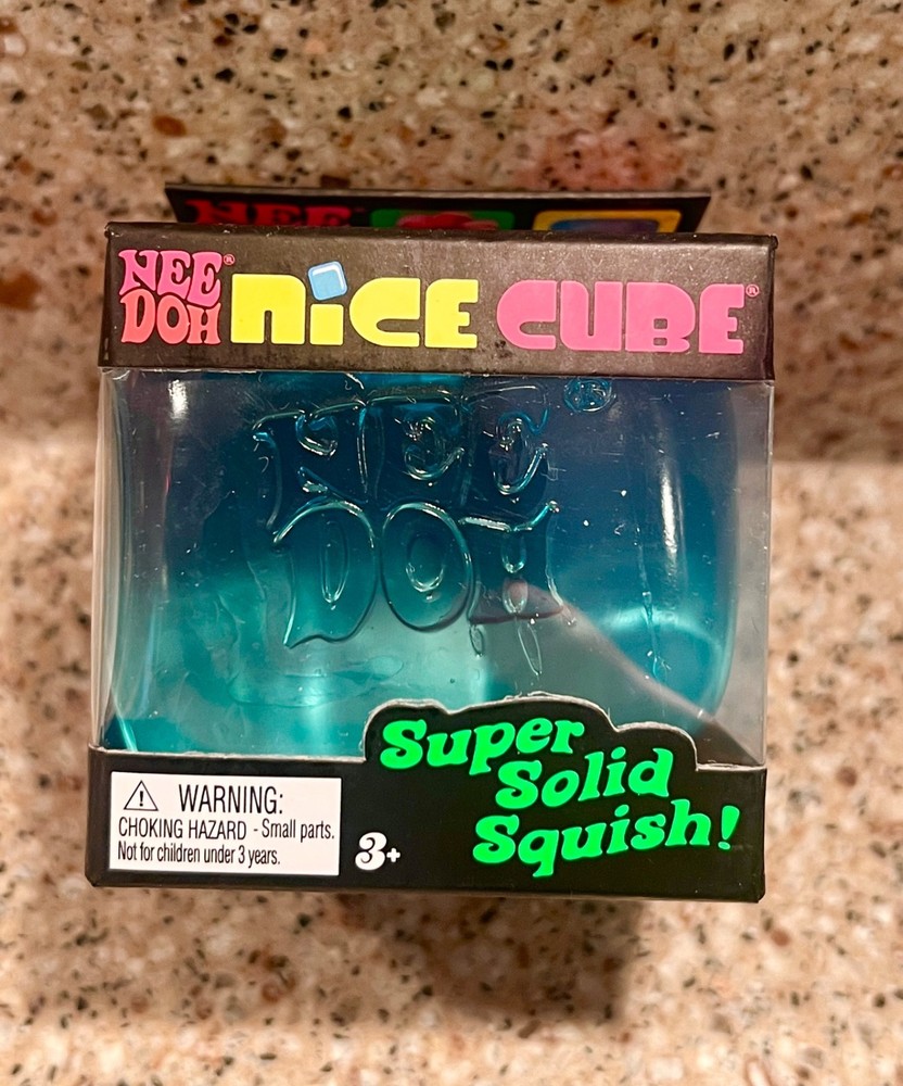 *FAST SHIP*-Nee doh-Needoh BLUE NICE CUBE-Easter gift basket-super solid squish!