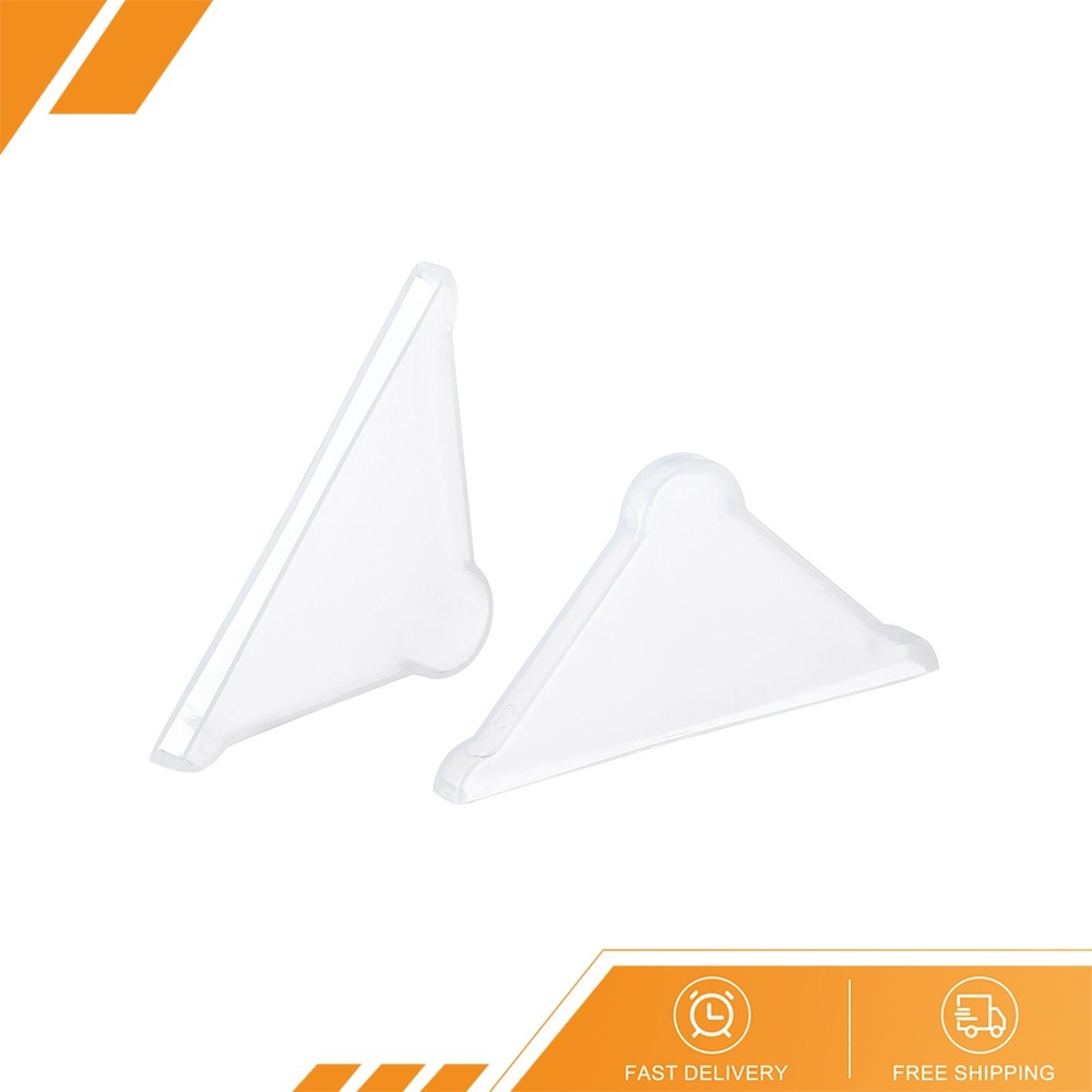 30 x PP Corner Protector Triangle 37x3mm for Ceramic Metal Sheets White