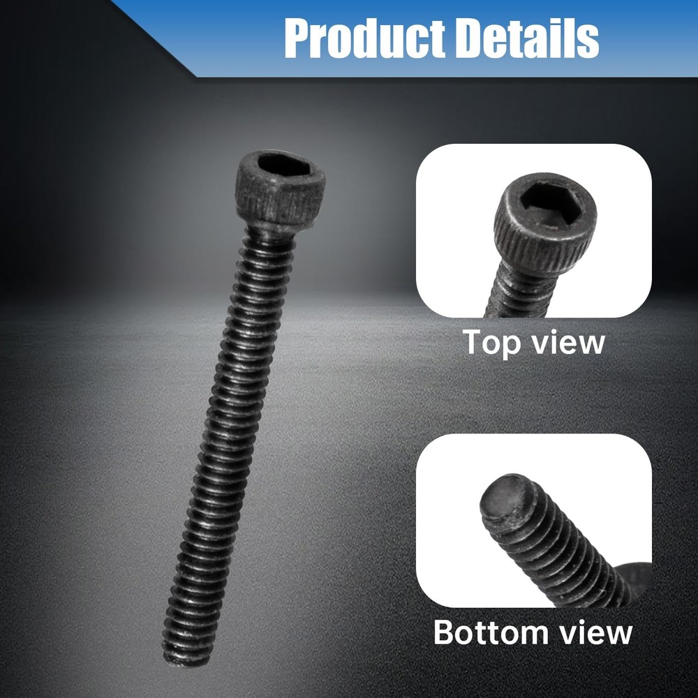 Trdzi Screw Kit Replacement for StreamLight TLR7, 7A, 7 SUB, One Size, black