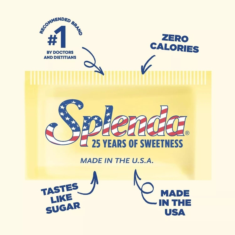 New SPLENDA Zero Calorie Sweetener, 2000 Count Packets