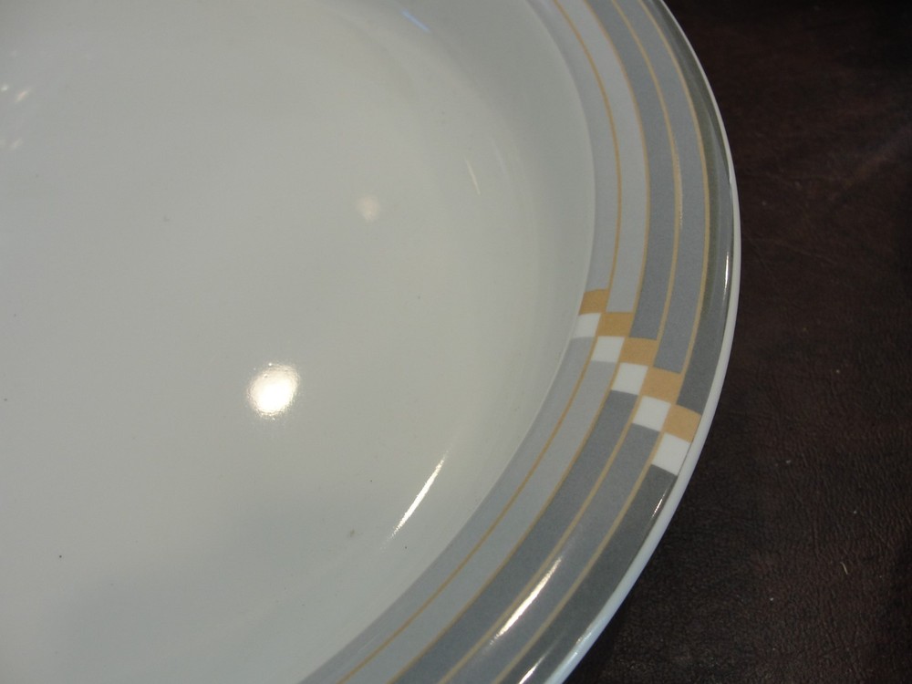 NORITAKE OPTIMA GRAY TEA POT, SALT AND PEPPER SET