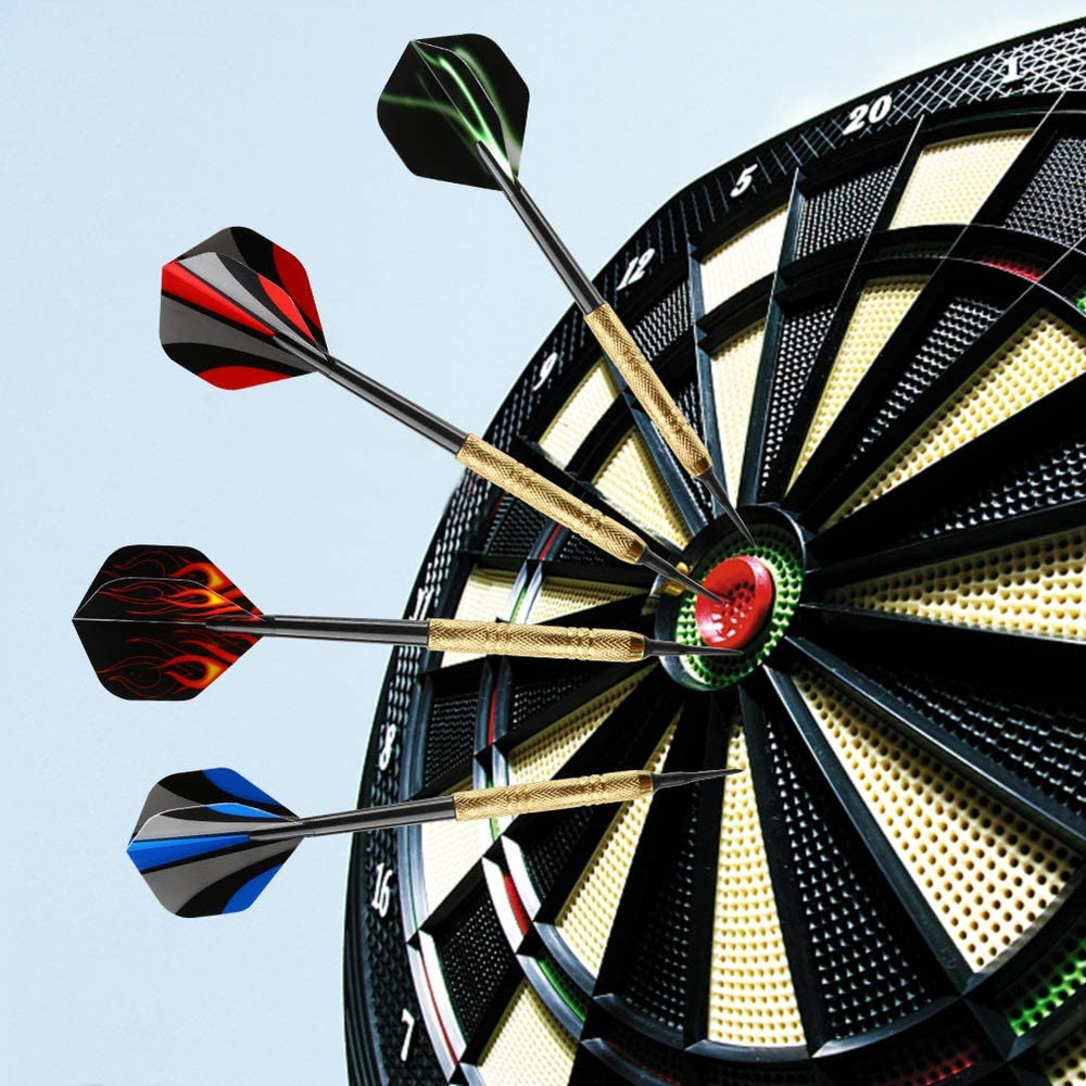 12 Pcs Soft Tip Darts Set 14g Plastic Tipped 36 Extra 2BA Replacement Tips