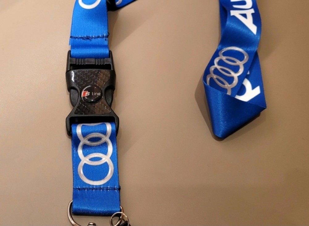 Bespoke Audi Blue Lanyard
