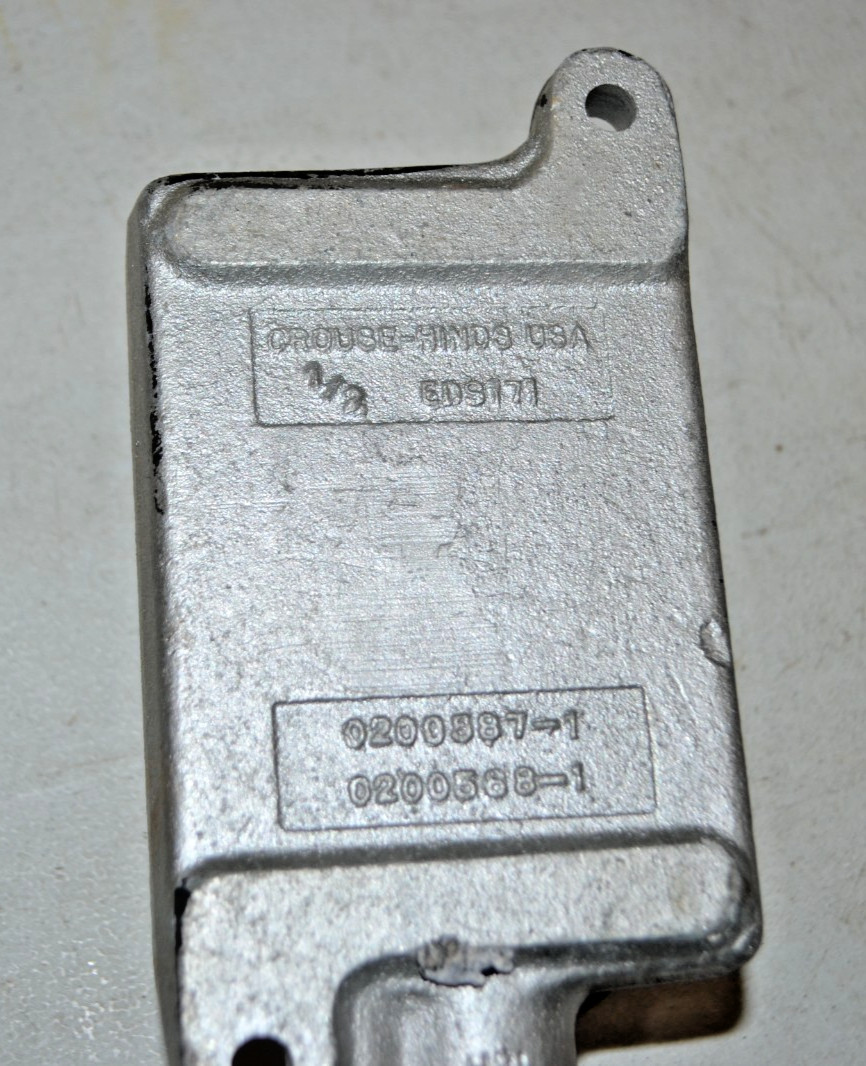 Crouse-Hinds EDS171, 1/2"" Hub, 1-Gang, Iron, Explosionproof Back Box, 1 pc (B7)