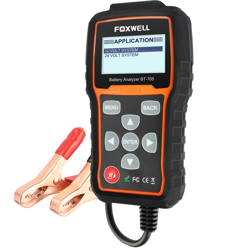 FOXWELL Car 12V Battery Tester 24V Charging Cranking System Analyzer Tool