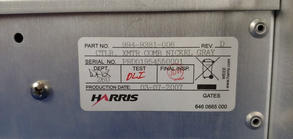 Harris Combiner Controller 994-9381-006