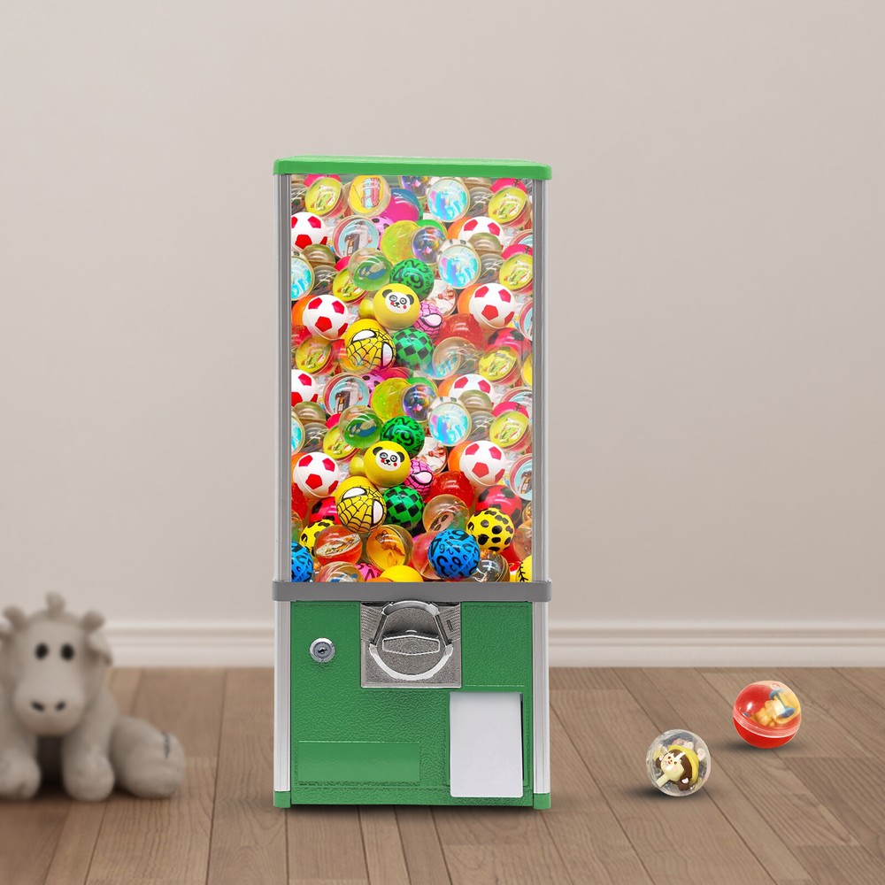 Rectangle Candy Machine Dispenser Machine Candy Vending Machine Gumball Ball NEW