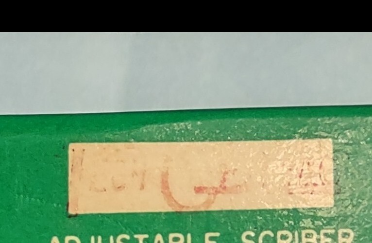 Vintage Tech Graphic Adjustable Scriber Japan New In Original Box