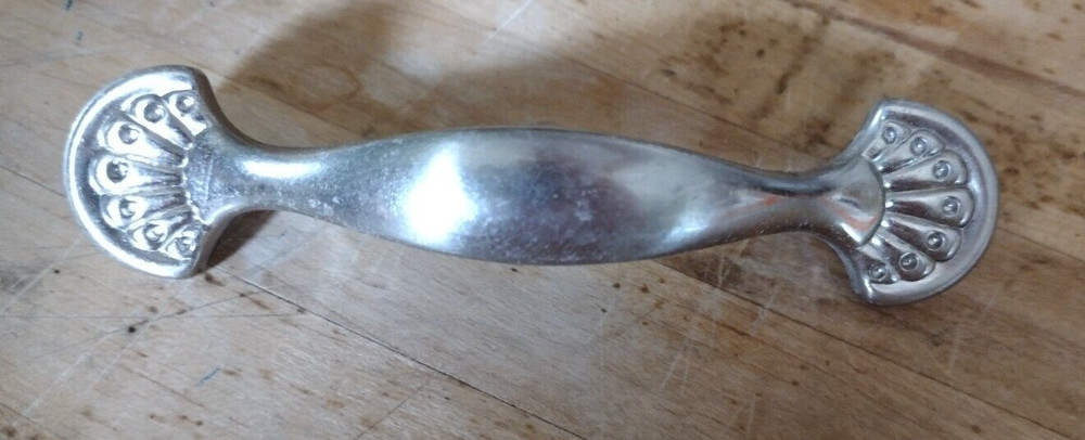 3" Art Deco Fan Design Pull Brushed Satin Nickel Multiple Available