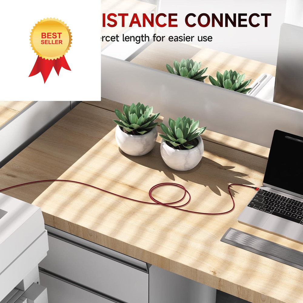 SVANLYN Printer Cable 20 FT, USB A to B 2.0 20FT, Red