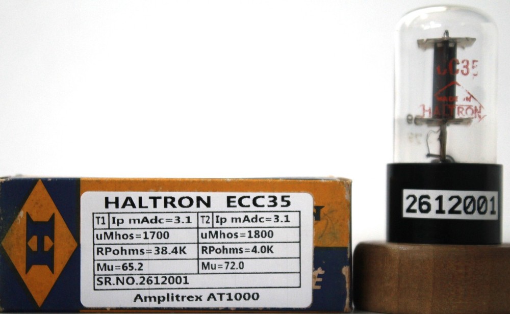 6SL7 ECC35 BRIMAR Label by Haltron Made in England