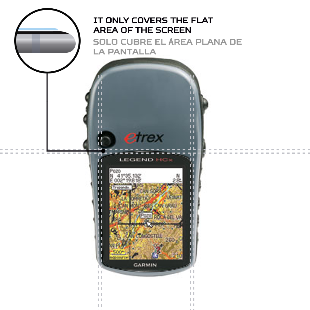 ANTISHOCK Screen protector for GPS Garmin eTrex Legend HCx