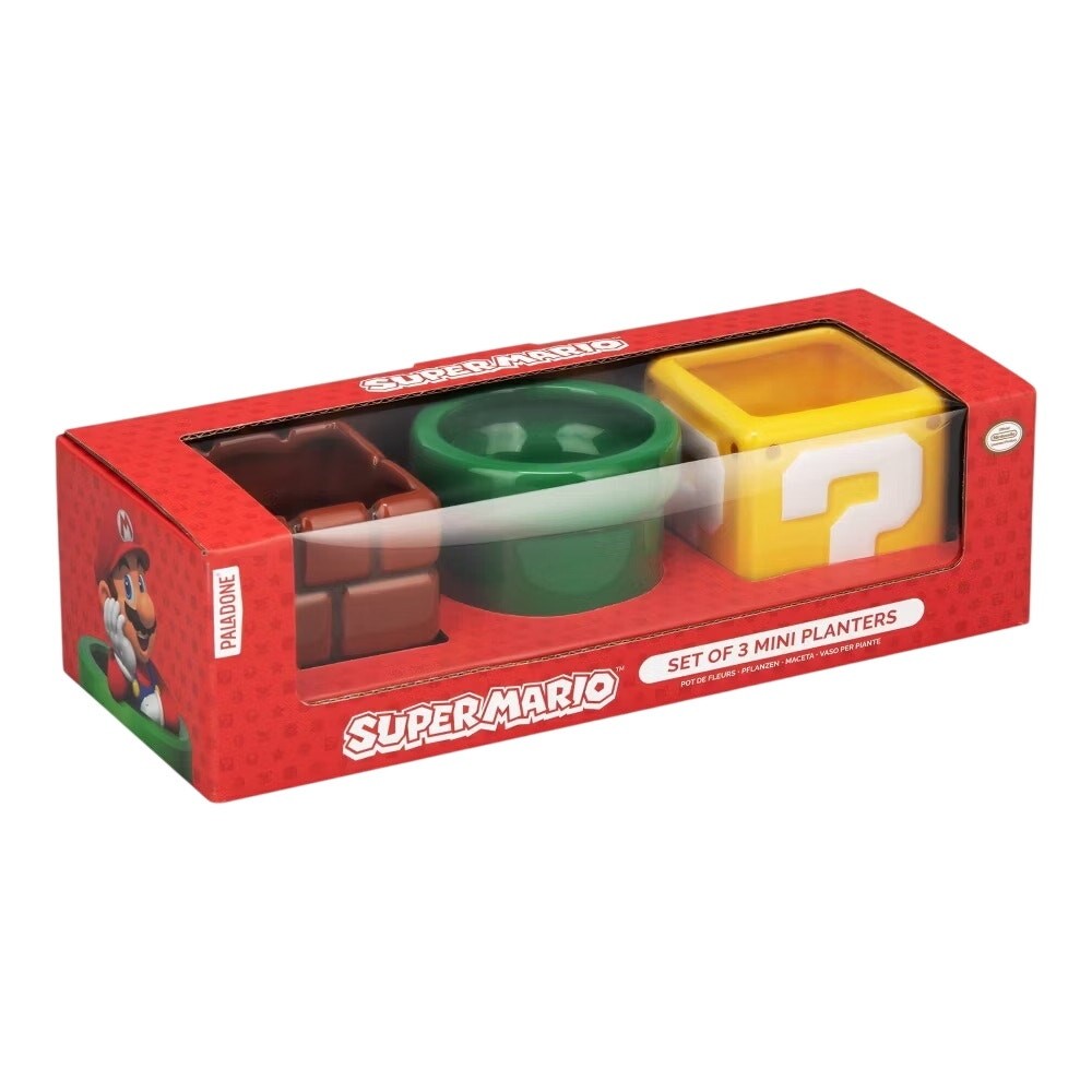 Nintendo - Super Mario Mini Planters 3-Pack