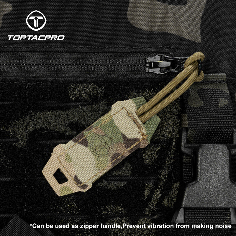 TOPTACPRO Tactical Hook Handle Zipper Handle 2PCS Zipper Pull Hunting Paintball