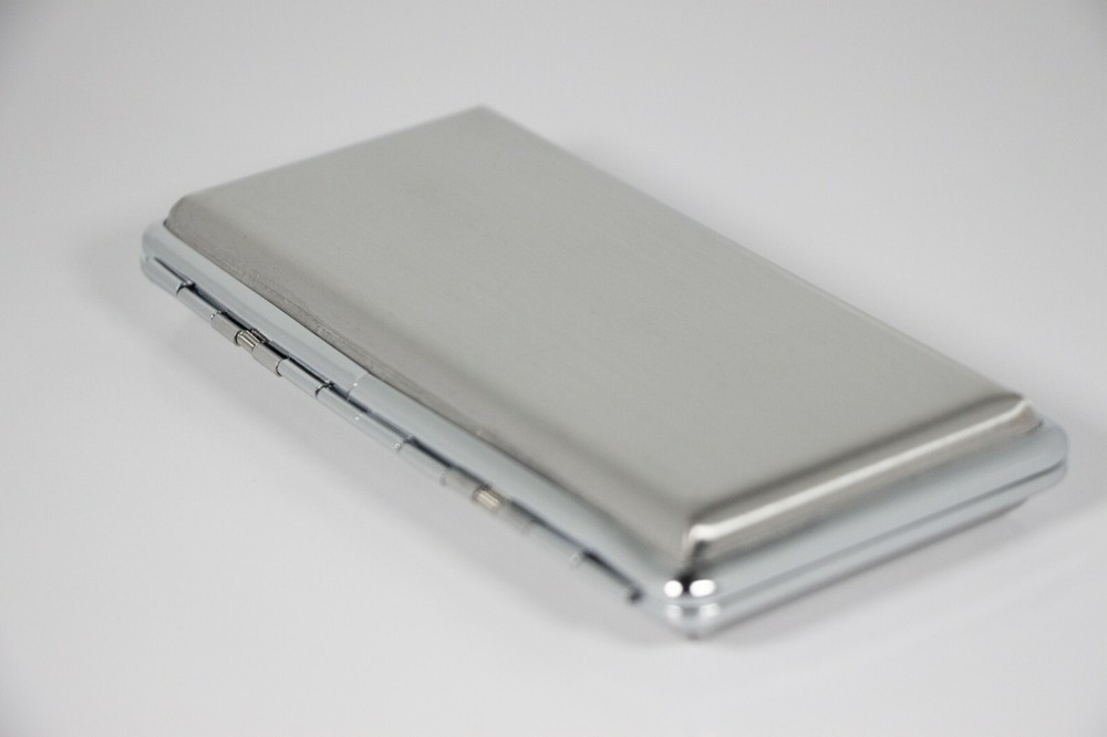 Westin Silver 120's Size Metal Double Sided Cigarette Case Holder