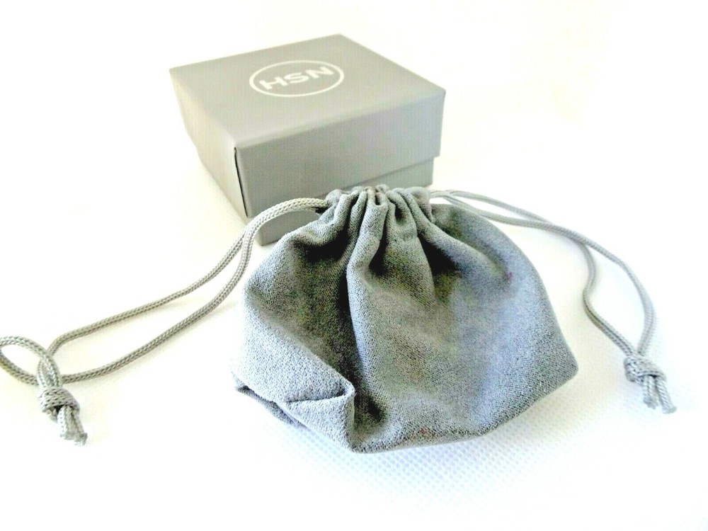 HSN Gray Gift Box and pouch