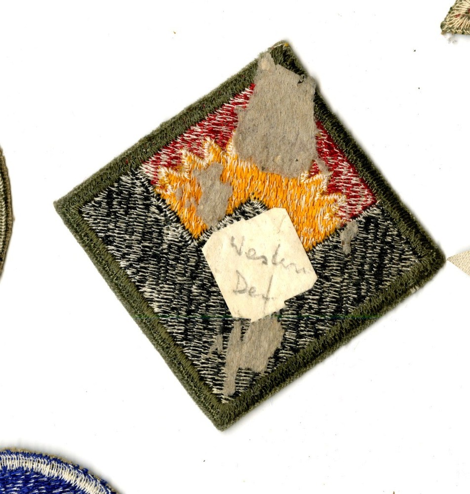 Western Defense Command White Back Patch WWII Original Pacific