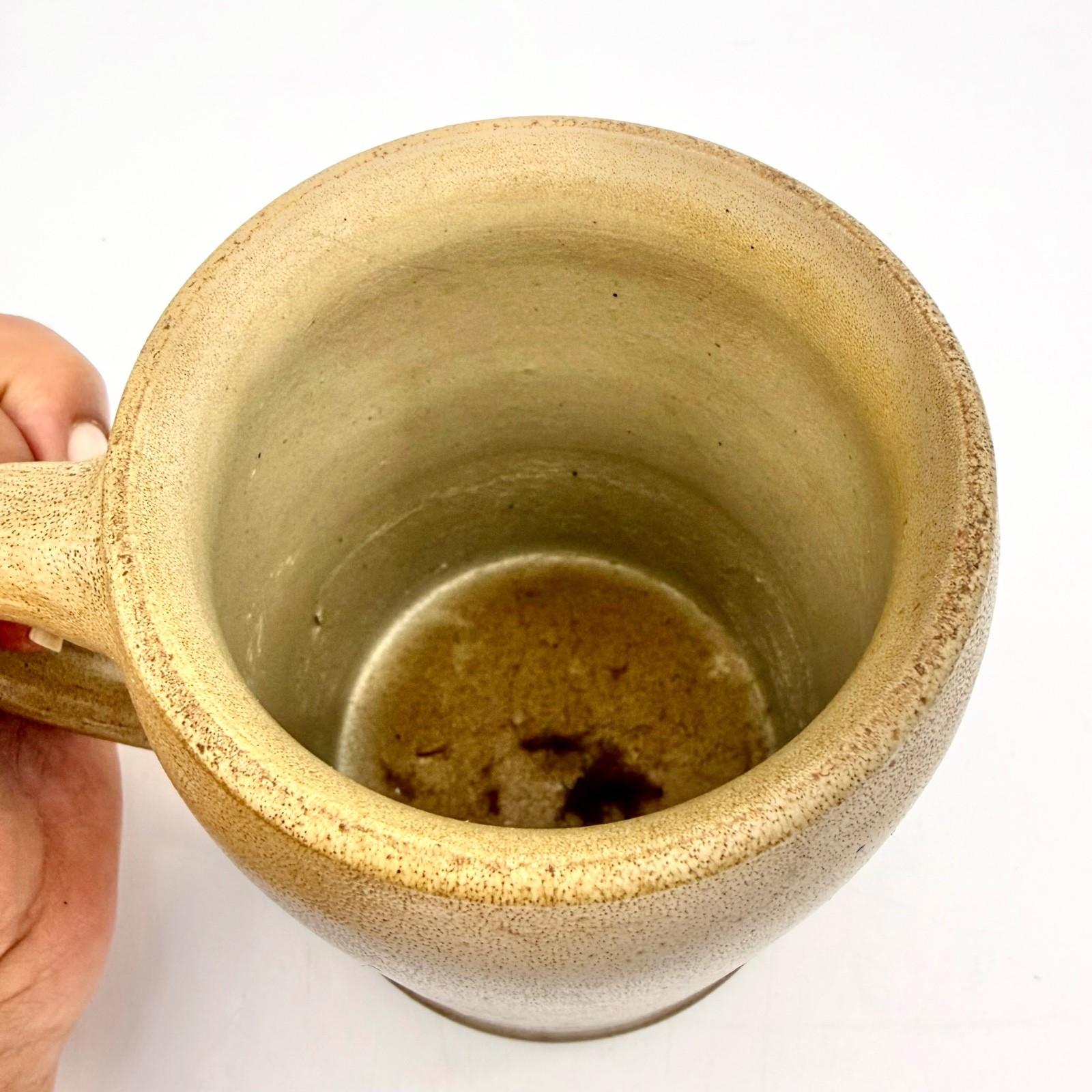 Würzburger Hofbräu Arnold's Hofbrau Beer Stein Mug Stoneware Beige Blue 0.5L