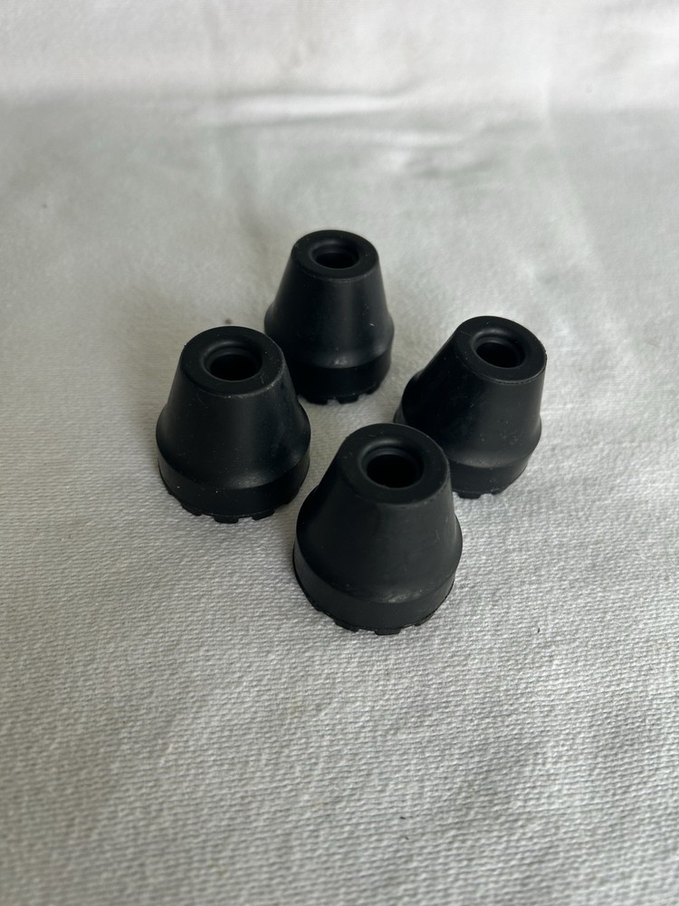 4 Pack Rubber Cane Tips 1/2” Anti Slip Walking Stick Replacement