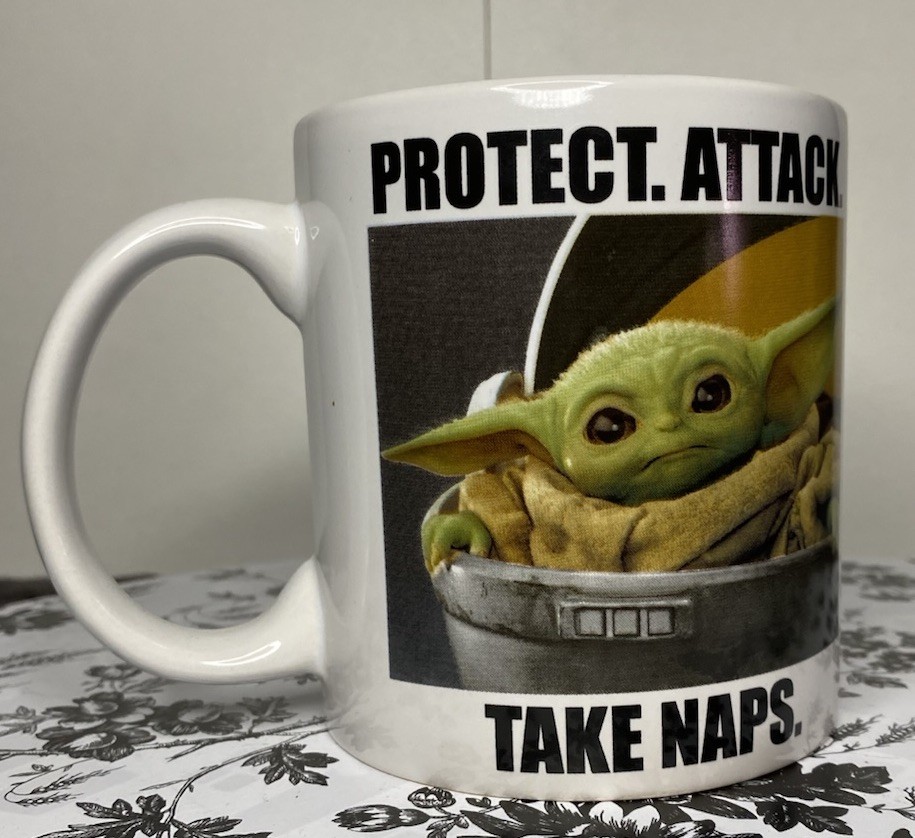 Star Wars The Mandalorian “Protect Attack Take Naps” Mug