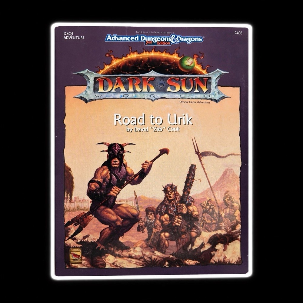 Advanced Dungeons & Dragons Dark Sun Road to Urik Adventure Module - Complete