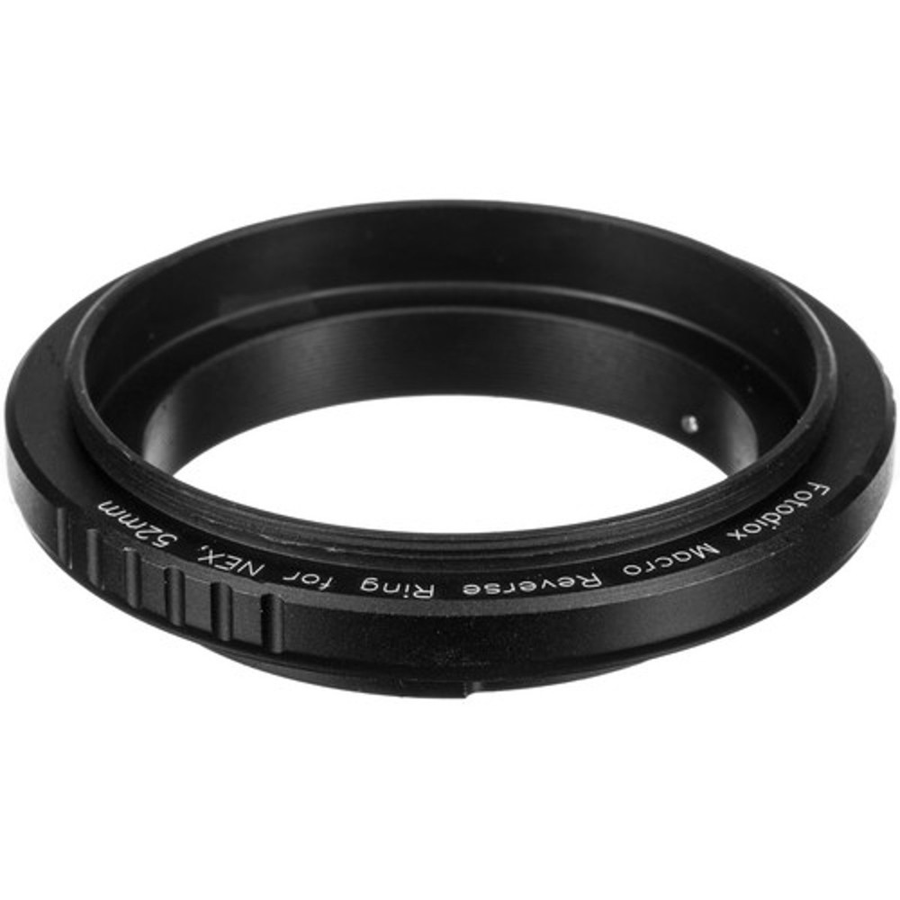 Fotodiox 52mm Filter Thread Macro Reverse Mount Adapter Ring for Sony Alpha E-Mo