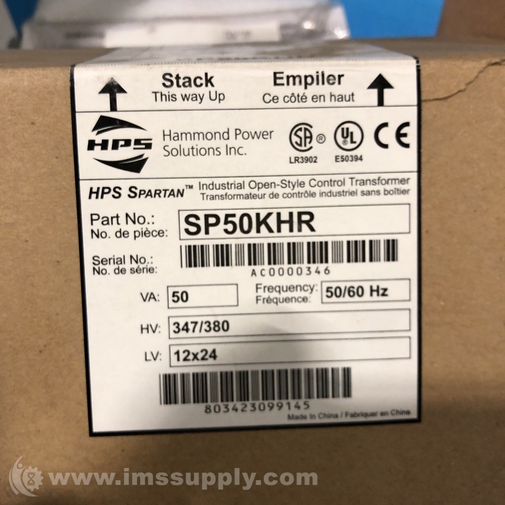 Hammond Power Solutions Inc. sp50khr FNOB