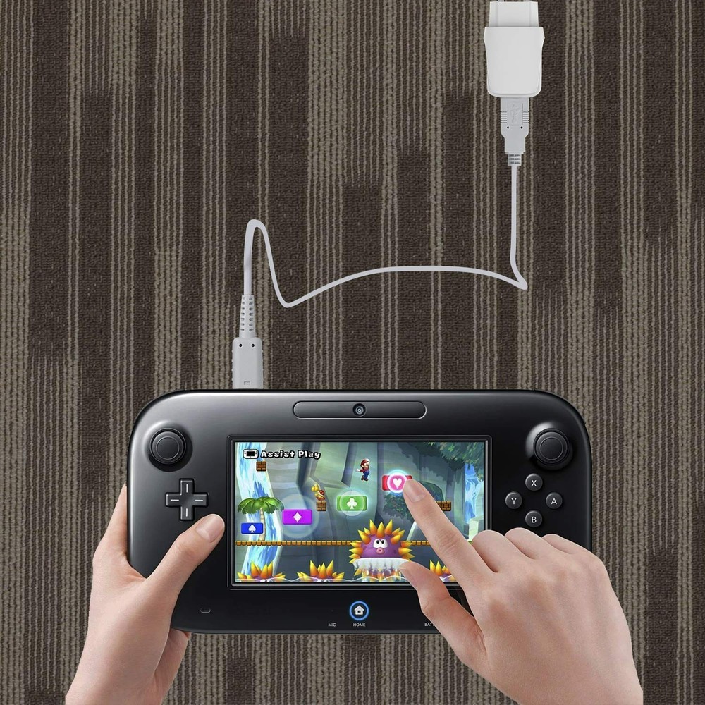 100cm USB Charger Cable for Wii U Gamepad - Play While Charging Convenience
