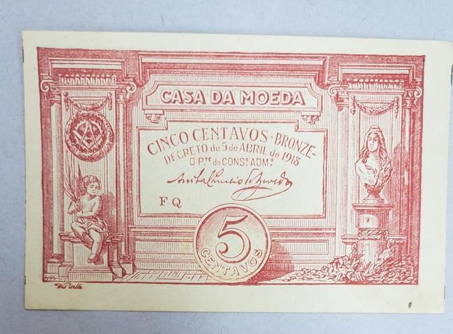 5 Centavos 1918 Portugal Au/Unc