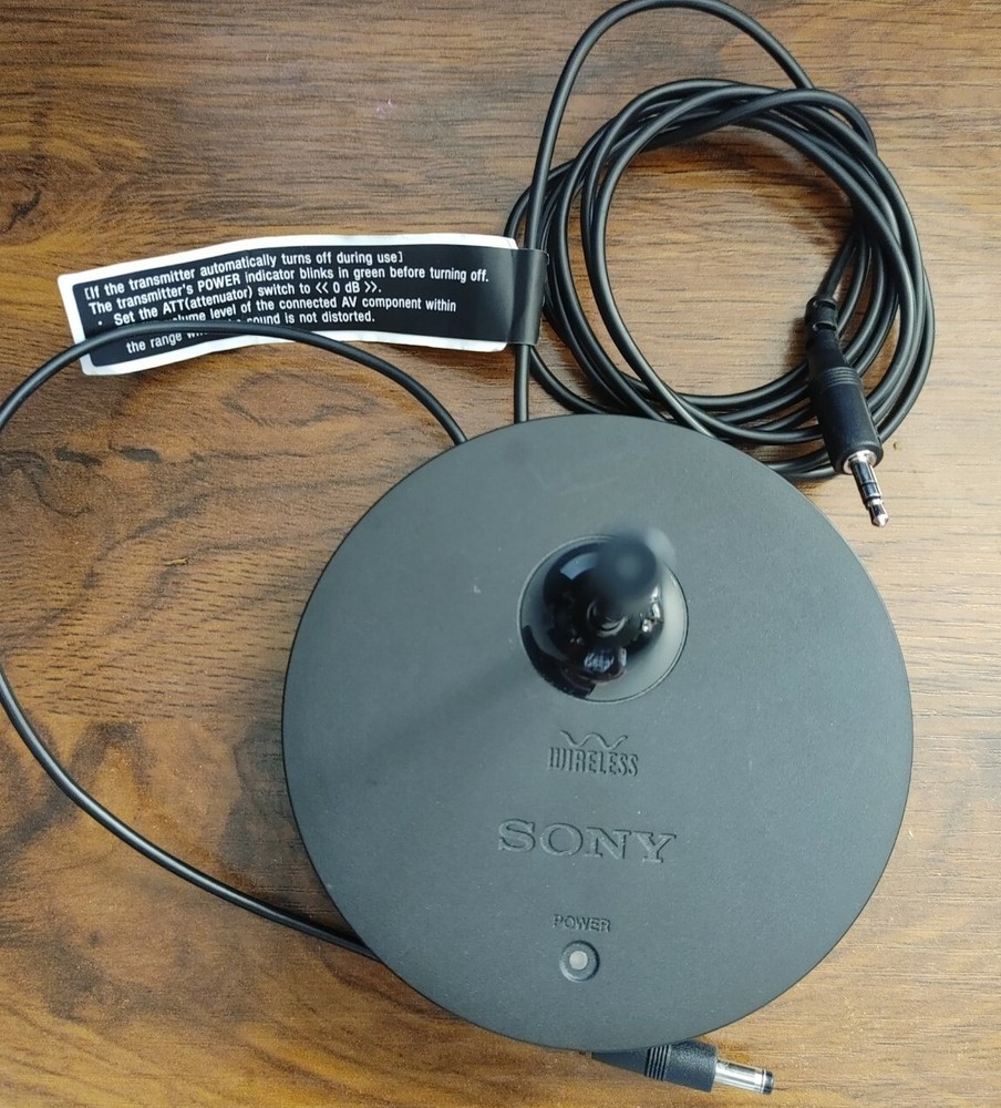 Sony TMR-RF912R Black Audio RF Stereo Transmitter (Unit only, No adapter)