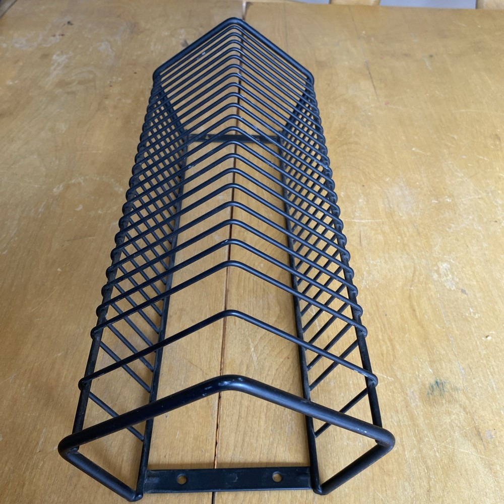 Atlantic Storage 24 CD Storage Rack Black Metal Wire Tower