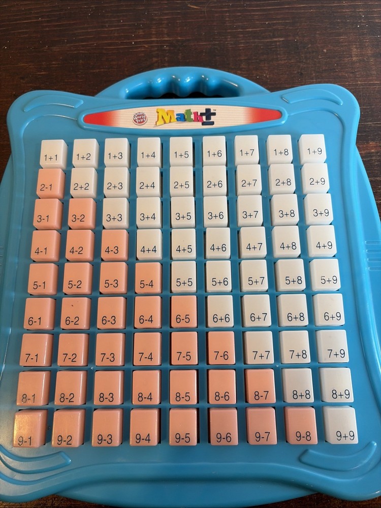 Small World Toys Math Press & See Learning Board Addition Subtraction