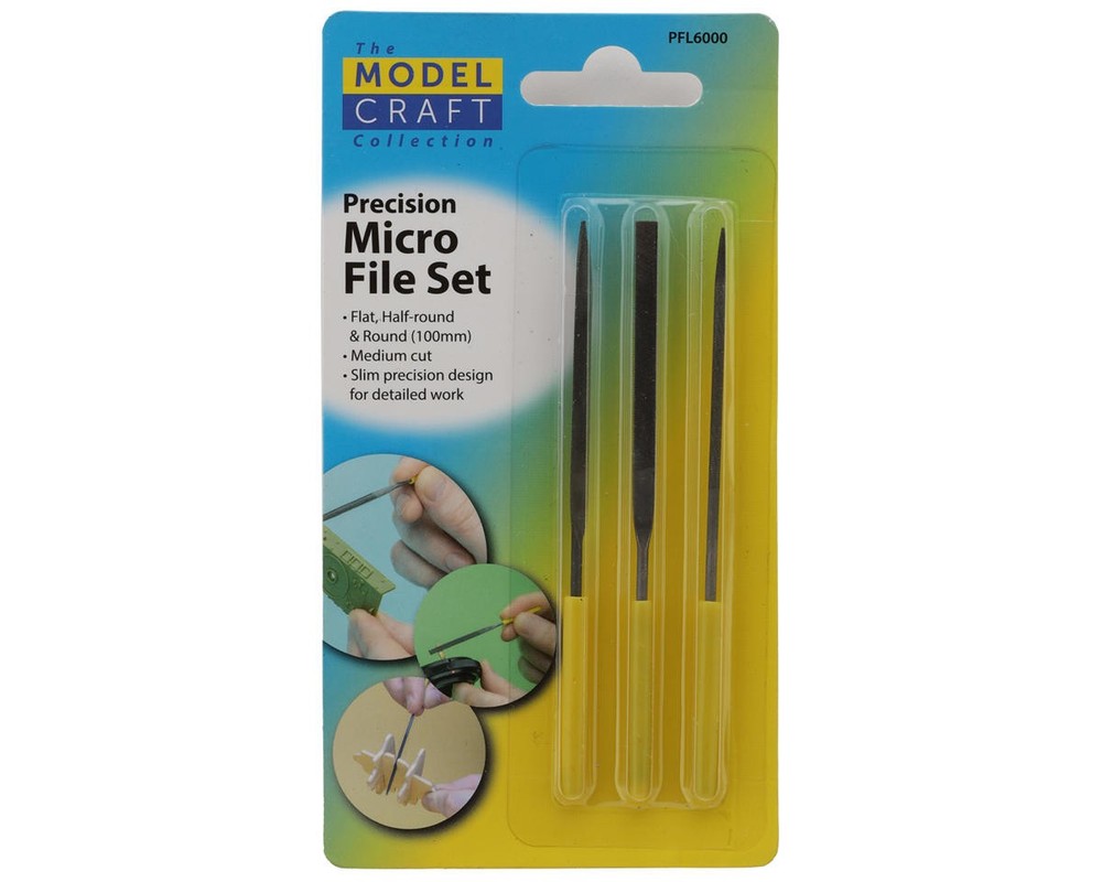 Shesto Limited Model Craft Precision Micro File Set (3) (Medium Cut)